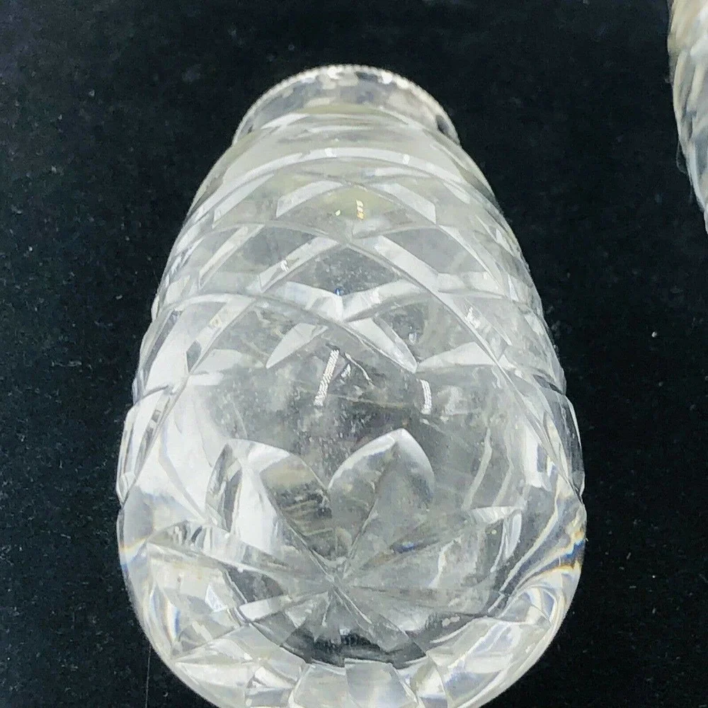 Signed Waterford Crystal Glandore EPNS Plated Salt and Pepper Shakers